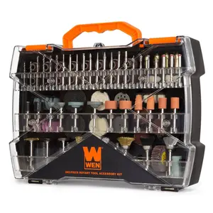 WEN 282-Piece Rotary Tool Accessory Kit, Power Tool Set with Drill Bits for Cutting Tasks