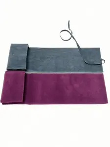 Velvet Tarot Card Storage Bag, Blue Evil Eye Pattern, 4 Colors Available, Drawstring, Soft Fabric, Portable, Lightweight, Ideal for Cards and Small Items