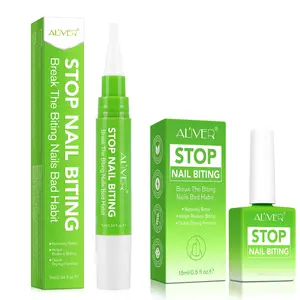 15ML Aliver Bitter Nail Polish for Kids, Long-Lasting Nail Protection, Safe Natural Bitter Taste to Reduce Nail Biting Habit