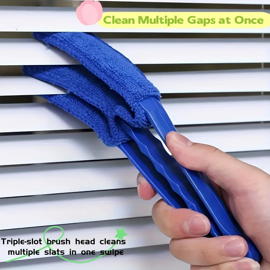 1pc Handheld Mini Blinds Cleaner, Curtain Brush Dust Remover for Effortless Dust Collection And Blinds Cleaning, Cleaning Car Air Conditioning Vents, Window Shades, And Blinds, Air Conditioning Home Gadgets