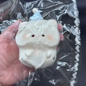 frozen butter super cute baby hamster with cat paw pillow soft taba squishy