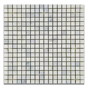 Calacatta Prestige (Asian Statuary) 5/8x5/8 Mosaic Polished/Honed