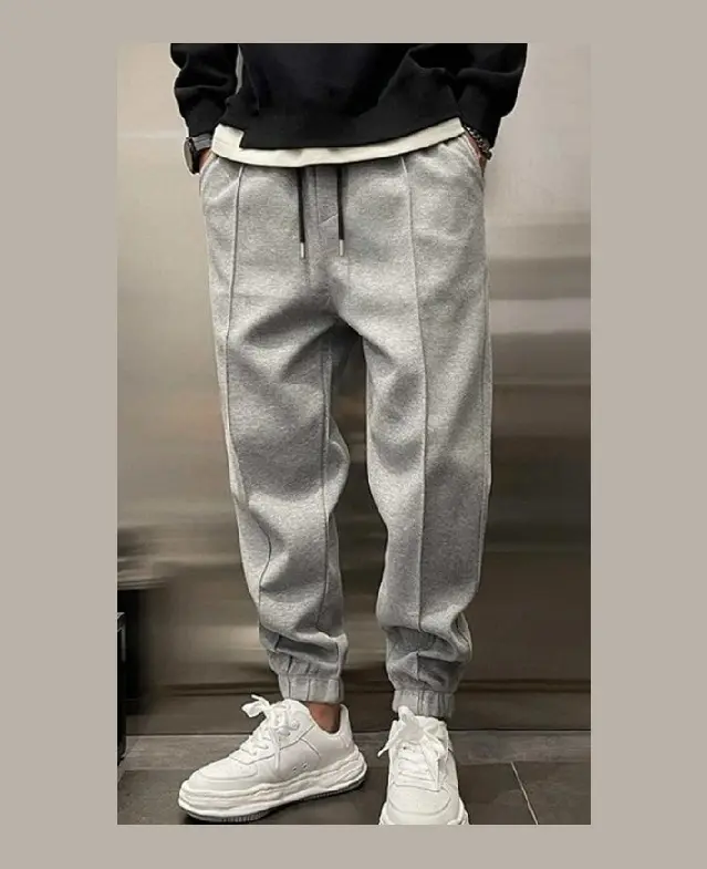 Coofandy Men's Loose Elastic Waist Anti-Static Tech Casual Sportswear Pants - Suitable for Yoga, Running, Home Use, Active Pants, Fitness Training Pants