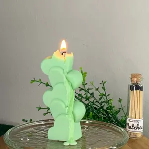 Pillar Candles | Stacked Heart Candle | Decorative Candles | Home Decor