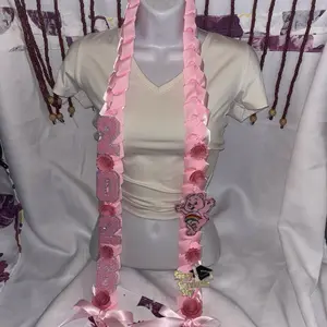 Pink Graduation Leis