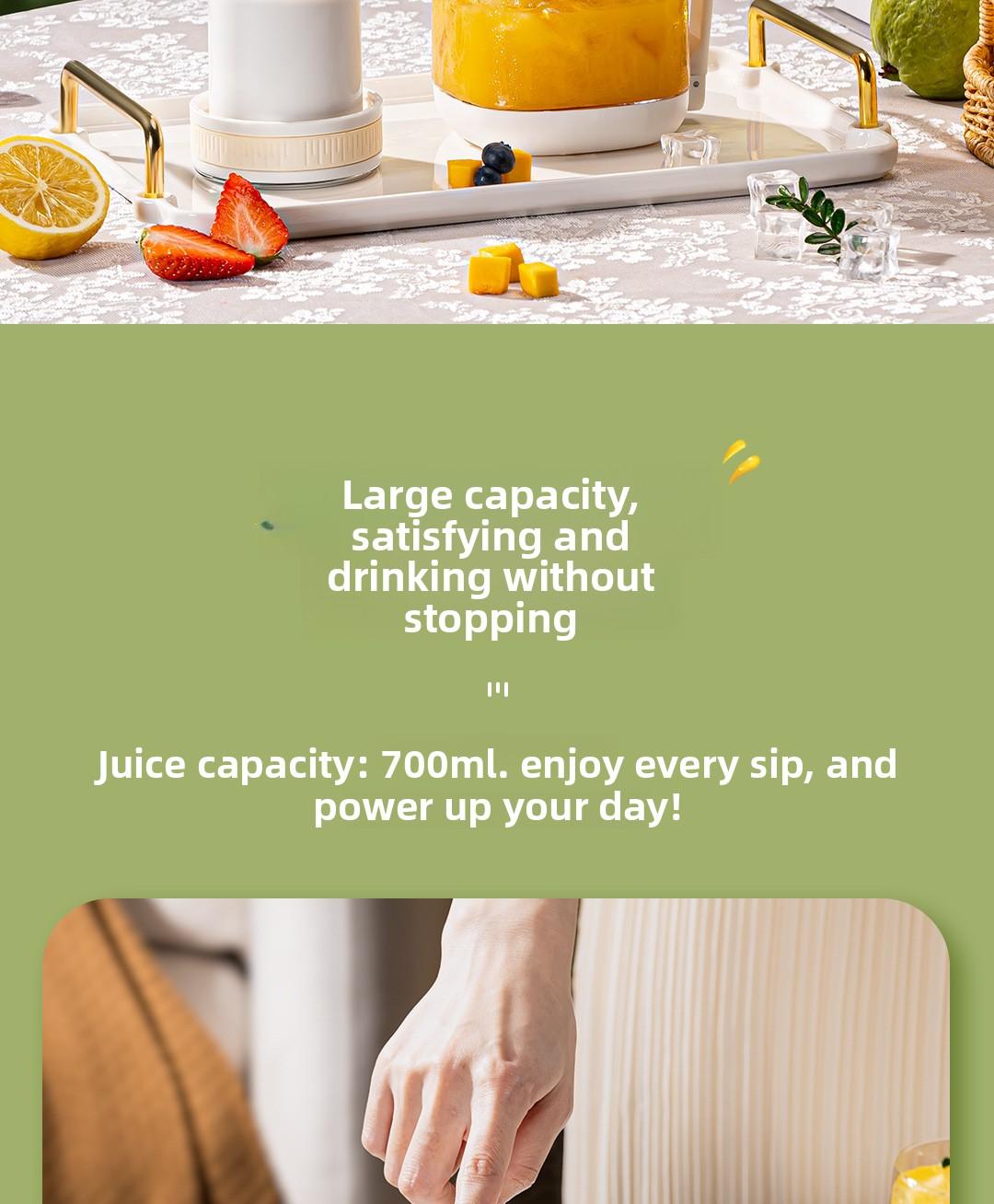 CEool Portable Blender, Cordless Personal Juicer Cup, Multifunctional Fruit & Ice Crushing Blender for Home and Travel
