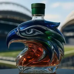 Eagle Head Whiskey Decanter Unique Shaped Liquor Bottle Creative Whiskey Bottle for Collectors and Bar Enthusiasts