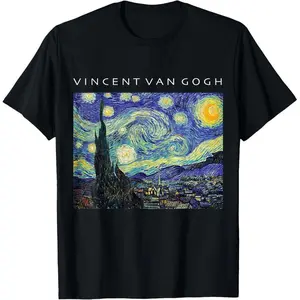 Vincent Van Gogh Starry Night T-Shirt Painting Art Shirt T-Shirt