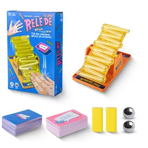 Adults & Kids Fast-Paced Teeter-Totter Game, Family Board Game, Family Fun Game, Party Trivia Game, Interactive Competition Desktop Game