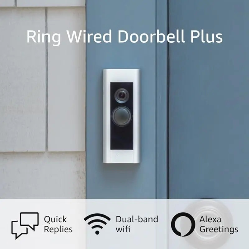 Like-New  Wired Doorbell Plus (Video Doorbell Pro) – Upgraded, with added security features and a sleek design (existing doorbell wiring required)