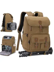 Camera Backpack for Dslr/mirrorless Cameras, 15.6 Inch Laptop, Photographer Anti-Theft Photography Bag with Handle, Tripod Mount & Rain Cover