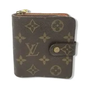 Pre-owned Louis Vuitton Monogram Canvas Small Leather Goods Compact Zip Wallet LV2005