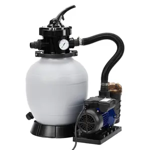Pool Pumps Above Ground- 13" 3/4HP 3434GPH, Sand Filter Pump for Above Ground Pool w/6-Way Valve, Pool Sand Filter & Fits Up to 8500 Gallon Swimming Pools