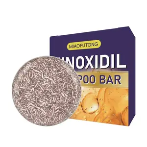 Miaofutong Minoxidil Shampoo Bar | Hair Strengthening | Dandruff & Greasy Scalp Care | Deep Cleansing | Make Thin Hair Look Thicker 60g