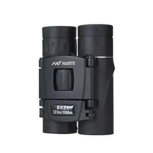 8x21 Full Optical Binoculars, Mini Night Vision Outdoor Telescope, Portable Micro Light View, Ideal for Kids Exploration