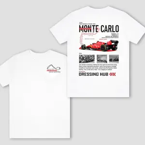 [New] Monte Carlo Racing 2026 TShirt, Monaco Grand Prix F1 Car Street Racing Graphic Print, Soft Cotton Fabric, Unisex Fit for Racing Fans, Perfect Gift for Motorsport Lovers