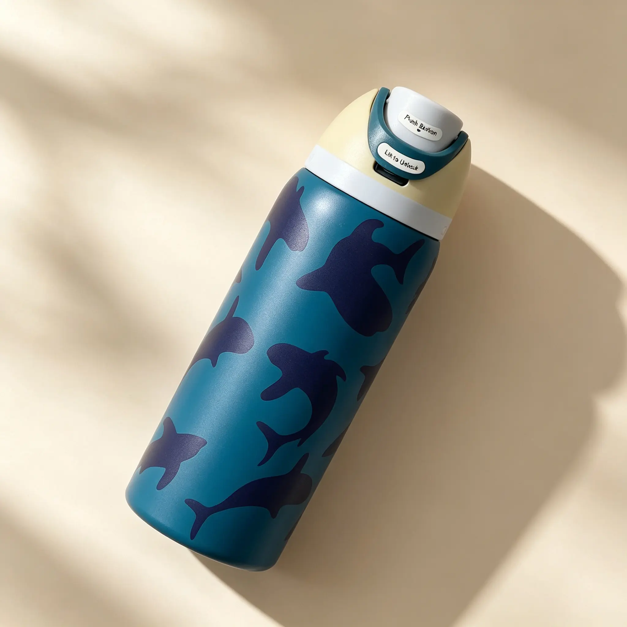 Owala FreeSip 32oz Shark Pattern, Kids Insulated Water Bottle, Non-Toxic Water Bottle, Leak-Proof Straw Lid, BPA Free, Ideal Choice For Sports Lovers, Student Giftsdaily use drinkware business gift Flasks