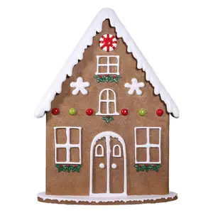 Gingerbread House Facade Backdrop Statue