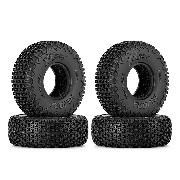 INJORA 40*14mm 0.7" XHX Pin Tires for 1/30 Axial SCX30 Upgrades, S5 Compound(T7021) INJORA 40*14mm 0.7" XHX Pin Tires for 1/30 Axial SCX30 Upgrades, S5 Compound(T7021)