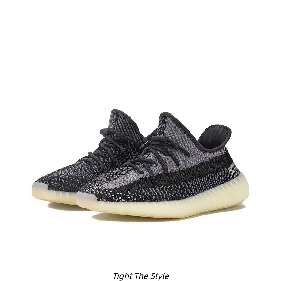 Unisex Ombre Black Gradient Stretch Knit Sneakers Cream Translucent Cushion Midsole Breathable Lightweight Non Slip Daily Walking Running Street Casual Trainers For Men Women