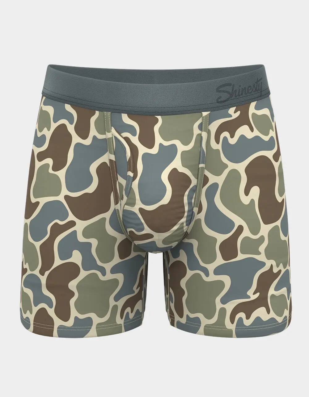 SHINESTY Duck Camo Mens Mid Boxer Briefs