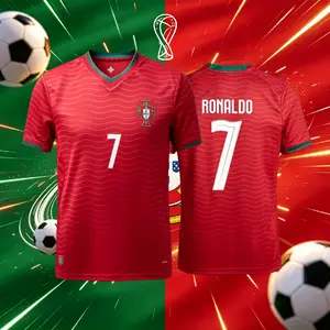2026 Portugal Home Away 7# Cristiano Ronaldo Short And Long Sleeve Soccer Jersey Fans Version Breathable