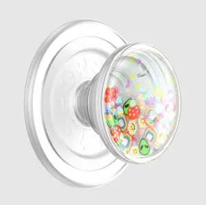 PopGrip for MagSafe Magnetic Phone Grip & Stand Swappable Top Secure Grip for iPhone MagSafe Cases Kickstand for Hands-Free Viewing Wireless Charging Compatible