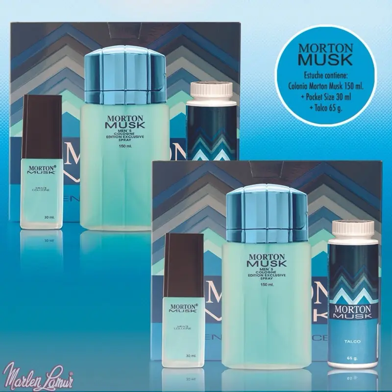 Morton set  for men fragance con talco