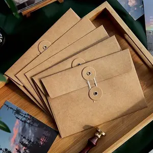 20pcs Vintage Brown Kraft Paper Envelopes 4.53x6.69inch