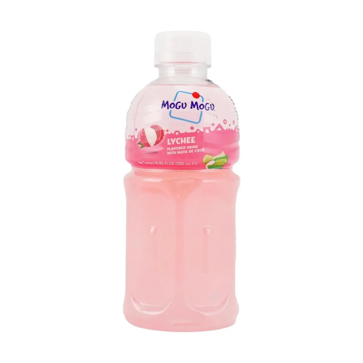 Mogu Mogu Lychee Jelly Drink 320ml - Authentic Thai Coconut Jelly Beverage, Popular with , Classic Thai Brand