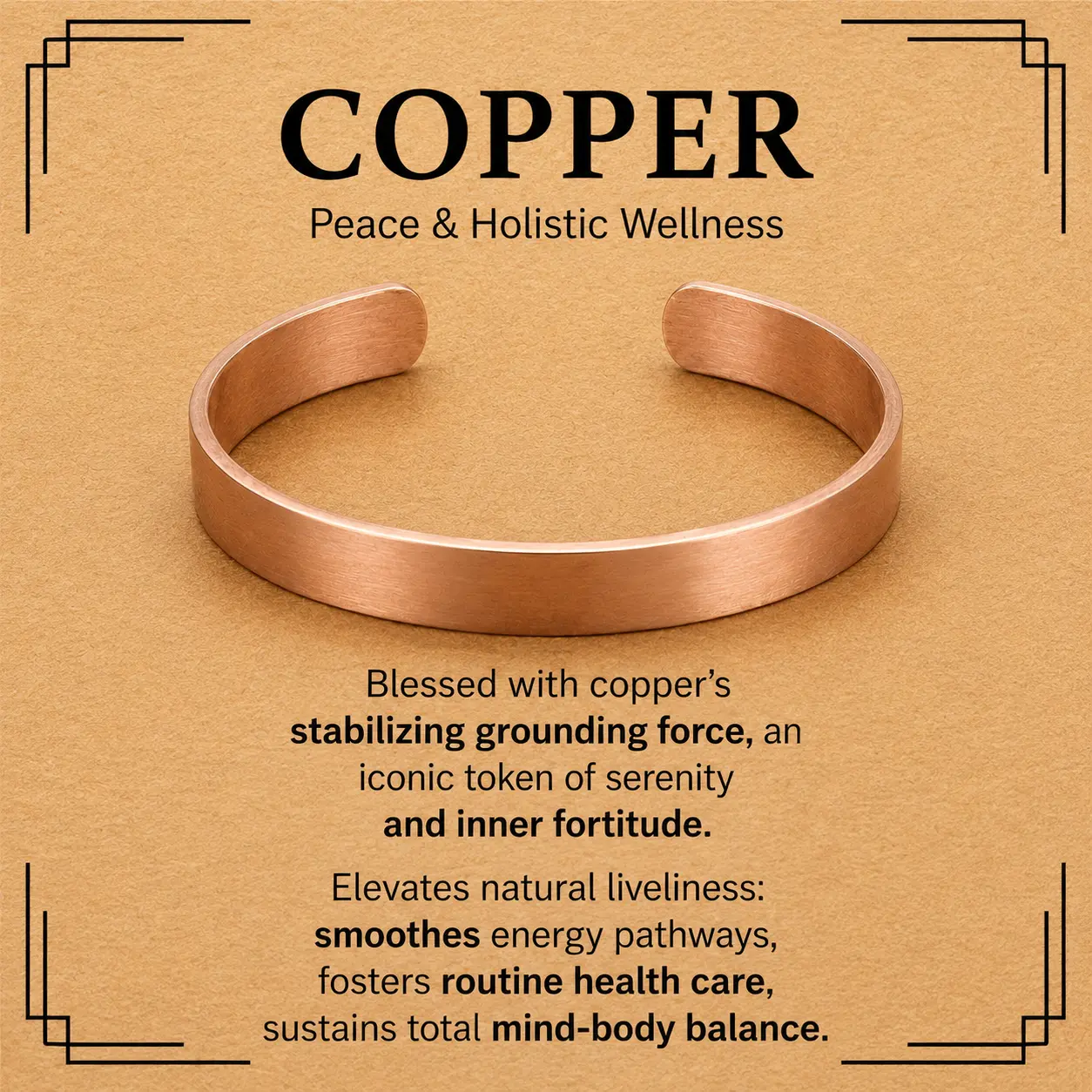 Pure Copper Bracelet – Copper Bracelet for Men & Women – 100% Solid, Raw & Uncoated Handmade Hammered Tibetan Cuff Bangle