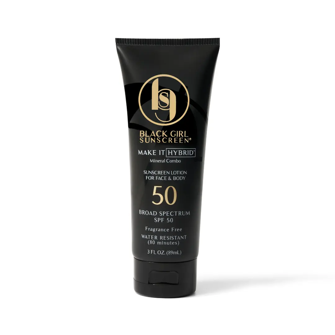 Black Girl Sunscreen Make It Hybrid SPF 50 - No White Cast Hydrating Face Sunscreen, Oil-Resistant, with Avocado & Jojoba Black Girl Sunscreen Make It Hybrid SPF 50 - No White Cast Hydrating Face Sunscreen, Oil-Resistant, with Avocado & Jojoba