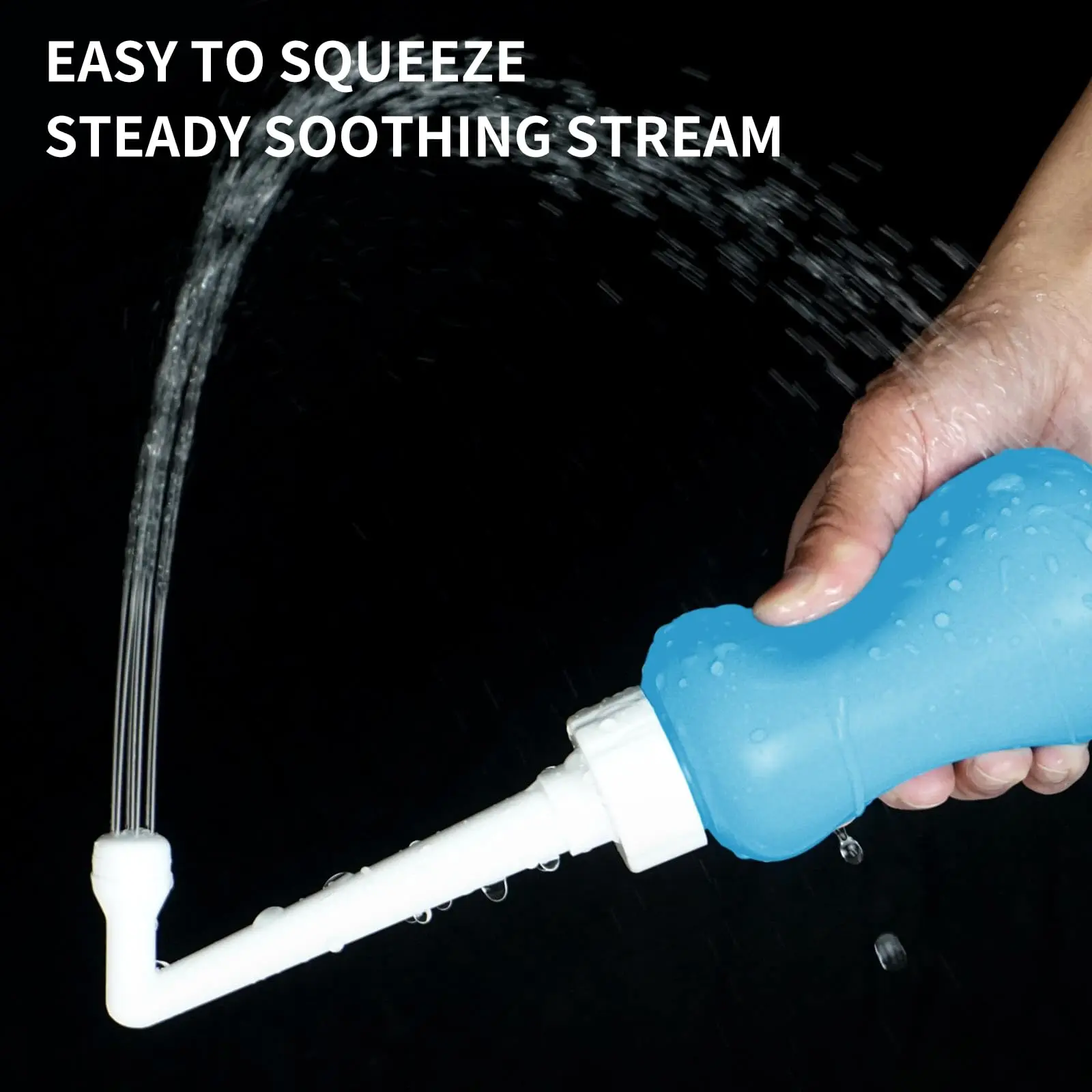 1pc/2pcs 360ML Peri Bottle for Postpartum & Perineal Care, Portable Travel Handheld Manual Bidet Sprayer with multi-hole nozzle, gentle water spray for personal hygiene cleaning, Bidet with retractable design easy to carry for home, outdoor or travel use