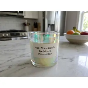 Fresh Linen Morning Dew – Aromatherapy Soy Candle | Relaxation, Self Care Gift, Fresh Linen Scent
