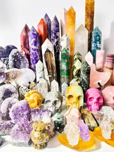 Natural Crystal Decoration, Colorful Crystal Fashion Jewelry Accessories, Unique Gift for Friends, Gemstones And Crystals