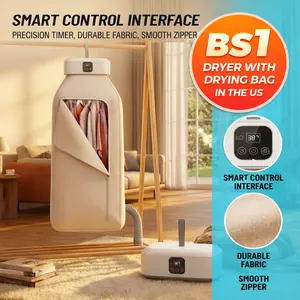 Mini Portable Clothes Dryer for Apartment Dorm RV & Travel Compact Electric Dryer with Drying Bag for Daily Laundry Ideal for On-the-Go Use