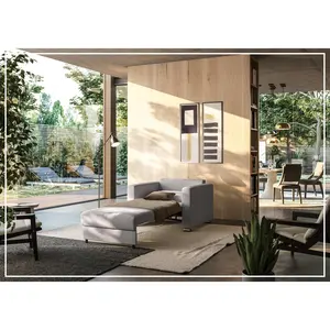 Luonto Fantasy Fabric Cot Sleeper Sofa With Gas Spring