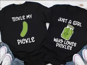 Graphic Funny Couple Shirts, Tickle My Pickle Shirt, Couple Matching Shirts, Funny Couple Gifts, Couples Tee, Funny Shirts For Men and Women