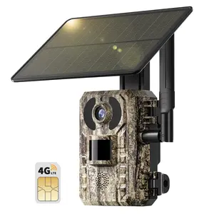 3rd Gen 4G LTE Cellular Trail Camera-2K Live Video,WiFi Not Supported, Remote APP Controlled, WaterProof, Motion Activated, Night Vision, 4G Data Cellular Card Included (Data refill is required for Unlimited 4G data usage)