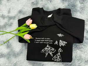 TLOU Look For The Light Embroidered Shirt, Embroidered T Last O Us Ellie's Tattoo Sweatshirt, Ellie Williams, Pedro Pascal, Joel Miller