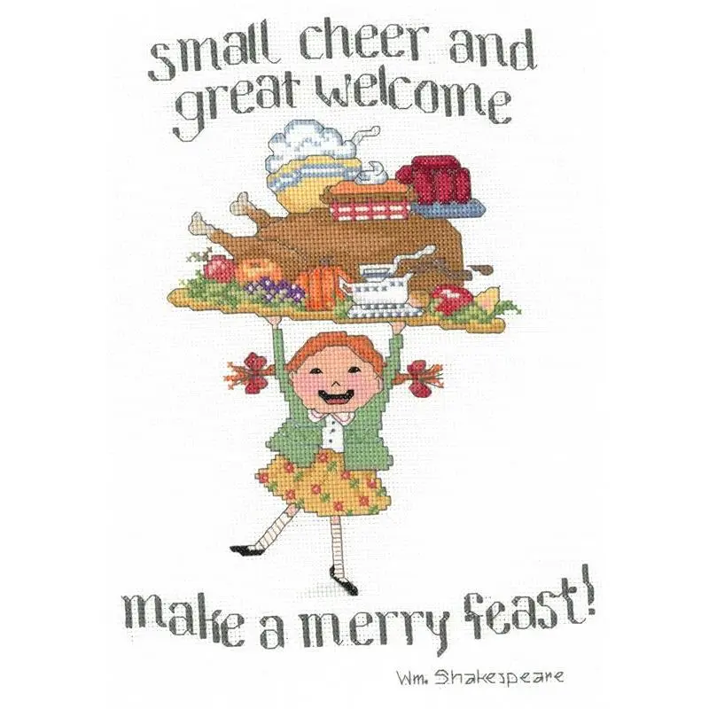 Merry Feast Counted Cross Stitch Kit