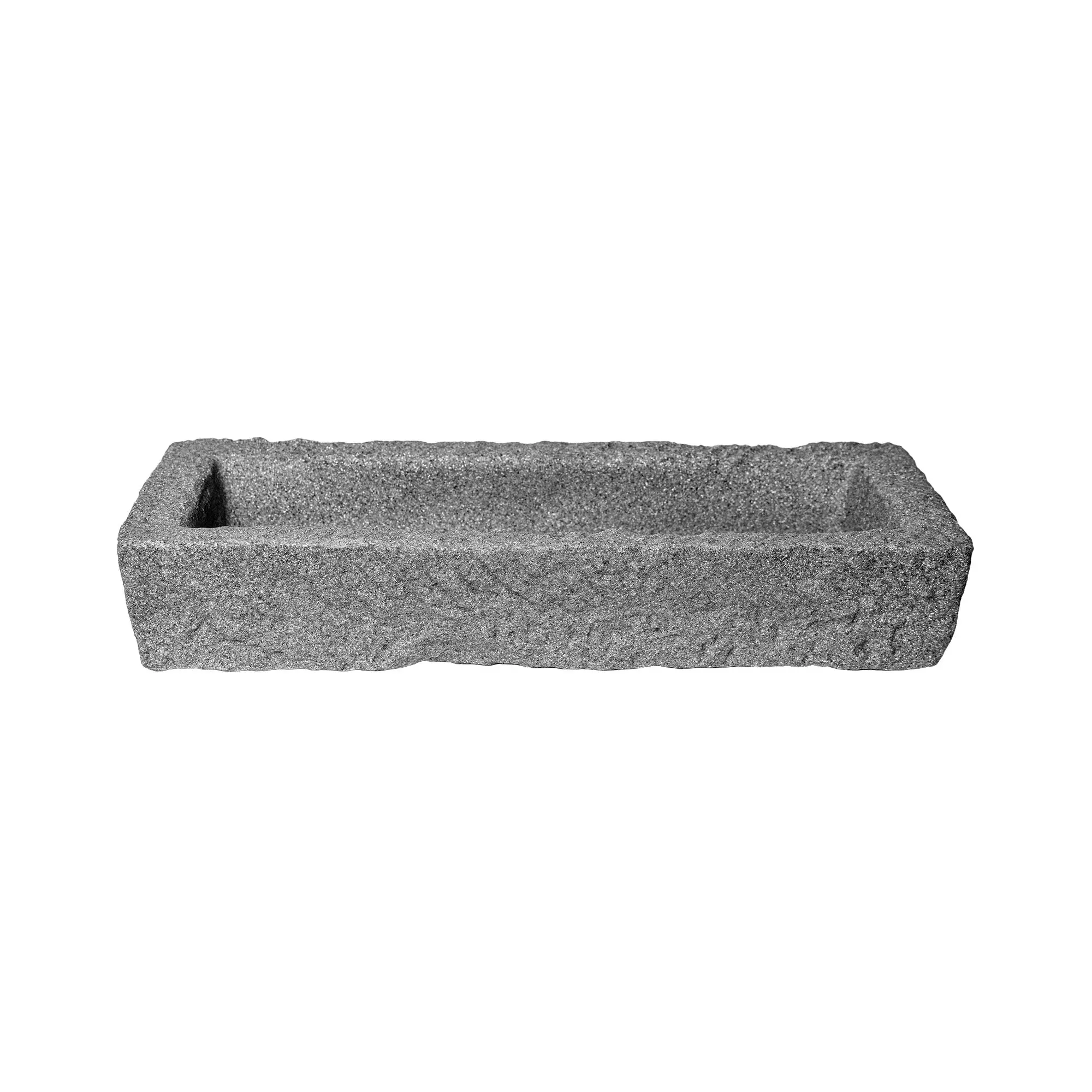 Large Graystone Trough Planter