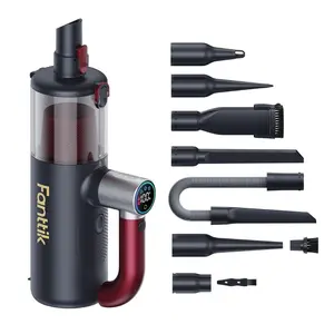 【FathersDayGift】Fanttik Cruise V11 APEX Handheld Vacuum Cordless, 4-in-1 Vacuum Cleaner with 180° Rotatable Handle, 145W Brushless Motor, LED Touch Screen, 3 Suction Modes for Home Corners, Kitchen, Car, Crevices Summervibes, Rechargeable Cordless, Cars A