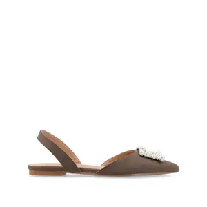 HANNAE SLINGBACK FLATS - Brown