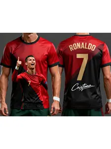 Ronaldo 7 ChatGPT AI 2026 Football Jersey Adults Kids Fan Edition Summer Soccer Training Tops Soft Comfortable Sportswear Sporty Style Clothes
