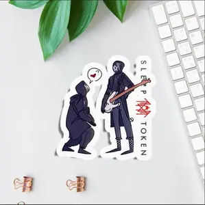 Trending Sleep Token sticker 2025, Size 2x2, 3x3, 4x4, 5x5, 6x6inch gift for fan, funny sticker for car, Laptop, book 1305No5
