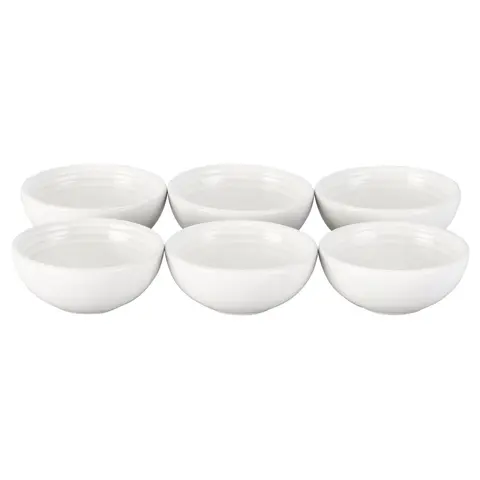 Le Creuset 2oz Pinch Bowls - Set of 6 | White