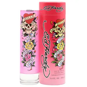 ED HARDY Love Kills Slowly Christian Audigier Women's EDP Fragrance Spray - 3.4 fl oz, Fruity Notes with Musk & Freesia, New in Box