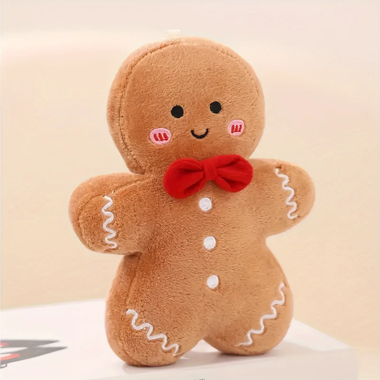 Christmas Gingerbread Plush Toys Party Decoration Cover Cookie Gingerbread an plush Doll Tovs Creative Biscuit for Man Plush Dolls Cookie Party Decorations Festive Home Accent Christmas Gifts, Seasonal Home Accents, Holiday Decorations, Gingerbread