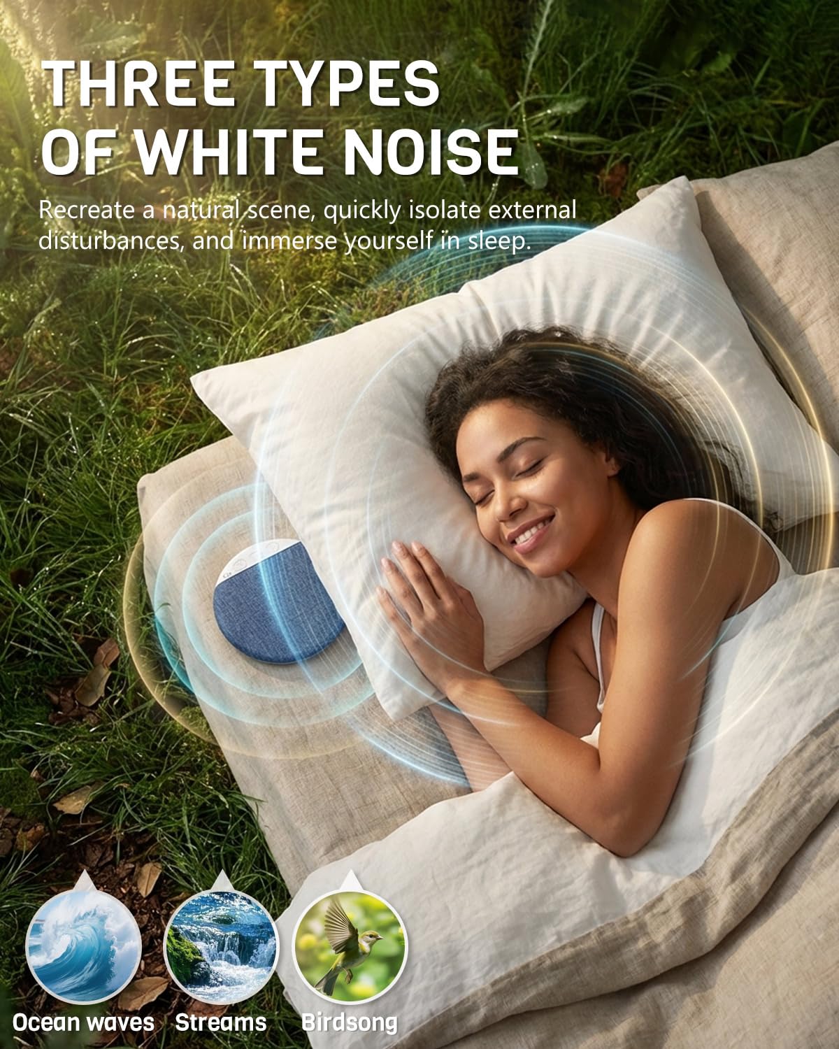 Portable Bluetooth Speaker, Sleep Sound Speaker Bone Conduction Sound System, Silent Sleep Aid, Portable Rechargeable, Music Player,Timer & Memory Function Portable Bluetooth Speaker, Sleep Sound Speaker Bone Conduction Sound System, Silent Sleep Aid, Portable Rechargeable, Music Player,Timer & Memory Function